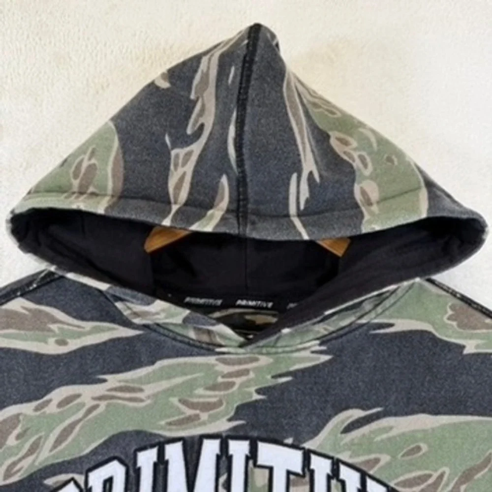 Primitive Skateboarding‎ Tiger Camo Hoodie Small Green Black Pullover Sweatshirt